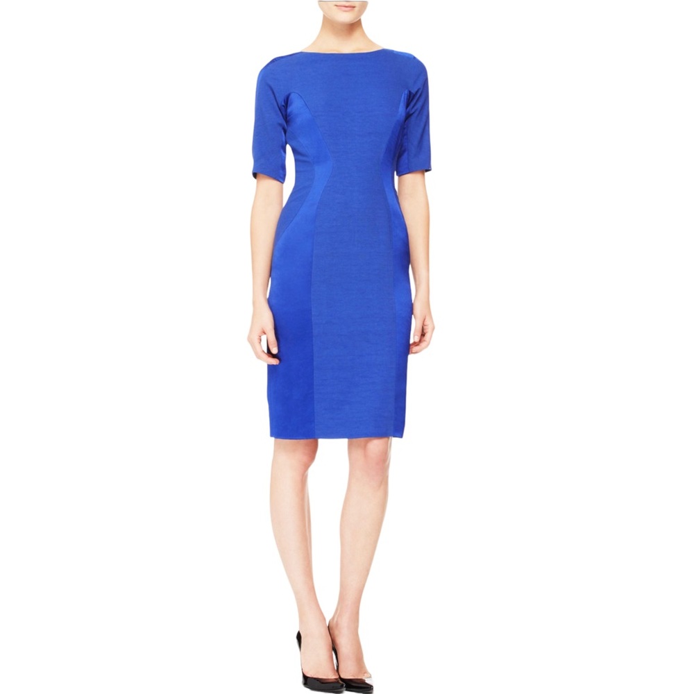 Lela Rose | Linen Blend Ponte Dress Size 4